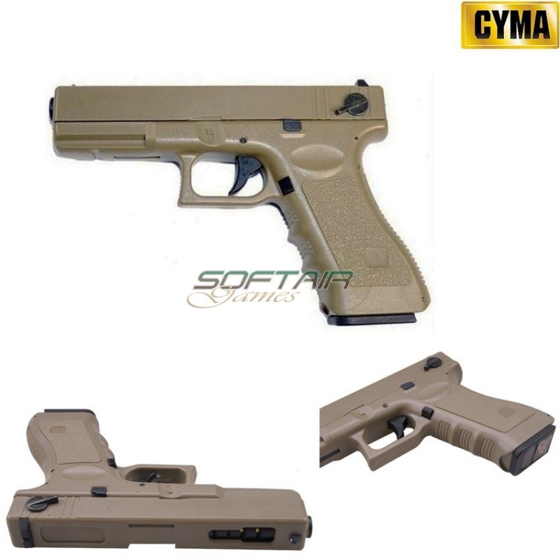 Pistola Elettrica Glock G18c Aep Tan Cyma Cm 030 Tan Softair Games